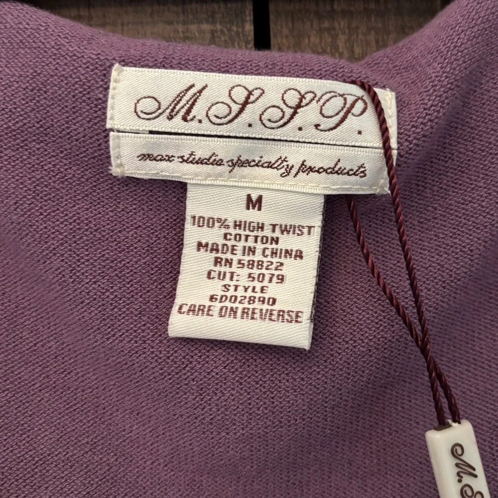 MSSP | Purple Knit Top NWT - Picture 4 of 9